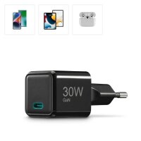 hama GaN-Ladeadapter schwarz, 30 Watt