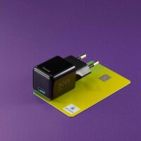hama GaN-Ladeadapter schwarz, 30 Watt