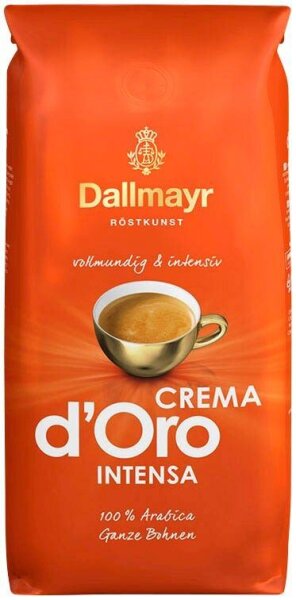Dallmayr Crema dOro intensa Kaffeebohnen, Arabicabohnen kräftig, 1 kg
