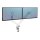 Fellowes Monitor-Halterung Platinum Series 8056301 weiß für 2 Monitore, Tischklemme, Tischbohrung