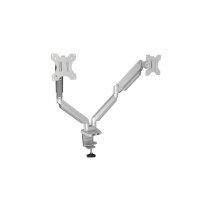 Fellowes Monitor-Halterung Platinum Series 8056501 silber für 2 Monitore, Tischklemme, Tischbohrung