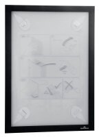 DURABLE Magnetrahmen selbstklebend WALLPAPER schwarz A4,...