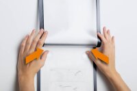 DURABLE Magnetrahmen selbstklebend WALLPAPER schwarz A4, 1 St.