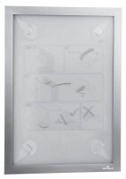 DURABLE Magnetrahmen selbstklebend WALLPAPER silber A4, 1...