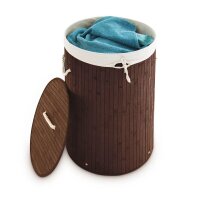 relaxdays Wäschekorb braun, 1 St.