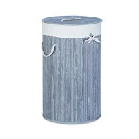 relaxdays Wäschekorb grau