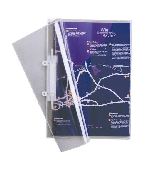 DURABLE Präsentationshefter Kunststoff transparent DIN A4, 25 St.