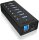 RaidSonic ICY BOX® USB-Hub IB-AC618 7-fach schwarz