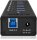 RaidSonic ICY BOX® USB-Hub IB-AC618 7-fach schwarz