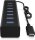 RaidSonic ICY BOX® USB-Hub IB-HUB1700-C3 7-fach schwarz