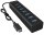 RaidSonic ICY BOX® USB-Hub IB-HUB1700-C3 7-fach schwarz