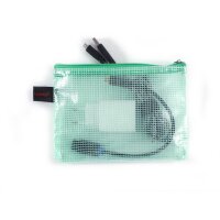 FolderSys Reißverschlussbeutel DIN A6 grün 0,15 mm, 10 St.