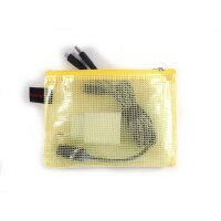 FolderSys Reißverschlussbeutel DIN A6 gelb 0,15 mm, 10 St.