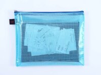 FolderSys Reißverschlussbeutel DIN A5 blau 0,15 mm, 10 St.