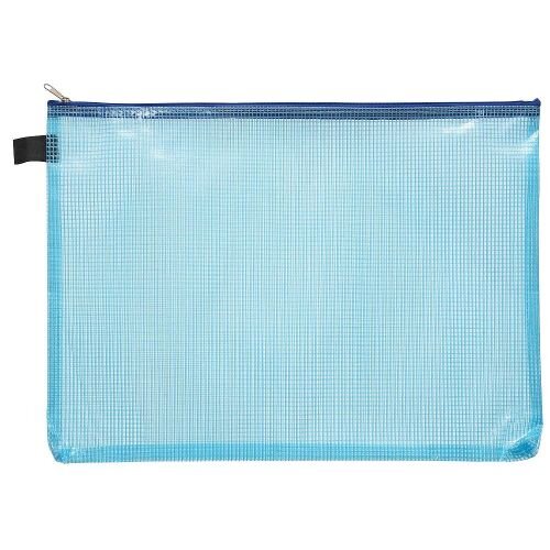 FolderSys Reißverschlussbeutel DIN A4 blau 0,15 mm, 10 St.