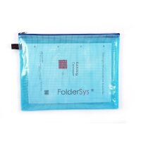 FolderSys Reißverschlussbeutel DIN A4 blau 0,15 mm,...