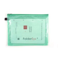 FolderSys Reißverschlussbeutel DIN A4 grün...
