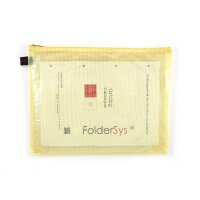 FolderSys Reißverschlussbeutel DIN A4 gelb 0,15 mm,...