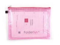 FolderSys Reißverschlussbeutel DIN A4 rot 0,15 mm, 10 St.
