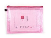 FolderSys Reißverschlussbeutel DIN A4 rot 0,15 mm, 10 St.