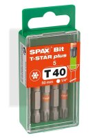 SPAX® Bits T40 T-STAR  Plus, 5 St.