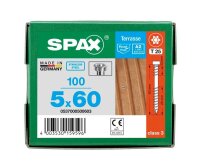 SPAX® Terrassenschrauben T25 Zylinderkopf Edelstahl A2 0537000500603 5 mm x 60 mm, 100 St.