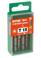 SPAX® Bits T15 T-STAR  Plus, 5 St.