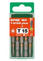 SPAX® Bits T15 T-STAR  Plus, 5 St.