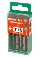 SPAX® Bits T15 T-STAR  Plus, 5 St.