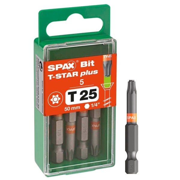 SPAX® Bits T25 T-STAR  Plus, 5 St.