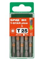 SPAX® Bits T25 T-STAR  Plus, 5 St.