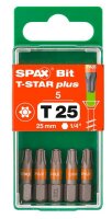 SPAX® Bits T25 T-STAR  Plus, 5 St.