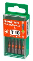 SPAX® Bits T10 T-STAR Plus, 5 St.