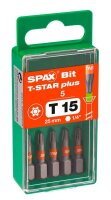 SPAX® Bit T15 T-STAR  Plus, 5 St.