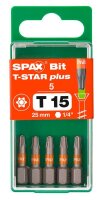 SPAX® Bit T15 T-STAR  Plus, 5 St.