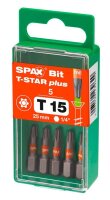 SPAX® Bit T15 T-STAR  Plus, 5 St.