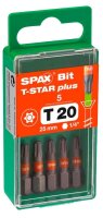 SPAX® Bits T20 T-STAR  Plus, 5 St.