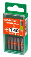 SPAX® Bits T40 T-STAR  Plus, 5 St.