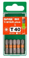 SPAX® Bits T40 T-STAR  Plus, 5 St.