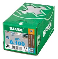 SPAX® Terrassenschrauben T25 Zylinderkopf Edelstahl A2 0538000601003 5 mm x 100 mm, 100 St.