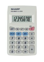 SHARP EL-233S Taschenrechner weiß
