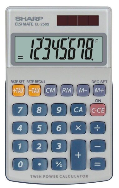 SHARP EL-250S Taschenrechner weiß