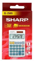 SHARP EL-250S Taschenrechner weiß