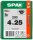 SPAX® Universalschrauben T20 Senkkopf BLAX 1191040400253 4 mm x 25 mm, 200 St.