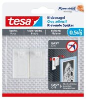 tesa Powerstripes Klebenägel für max. 0,5 kg,...