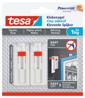 tesa Powerstrips Klebenägel für max. 1,0 kg,...
