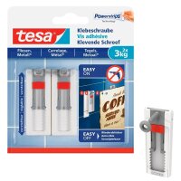 tesa Klebeschraube für max. 3,0 kg, 2,4 x 6,4 cm, 2 St.