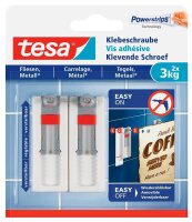 tesa Klebeschraube für max. 3,0 kg, 2,4 x 6,4 cm, 2 St.