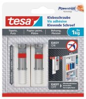 tesa Klebeschraube für max. 1,0 kg, 2,4 x 6,4 cm, 2 St.