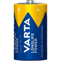 2 VARTA Batterien LONGLIFE Power Mono D 1,5 V